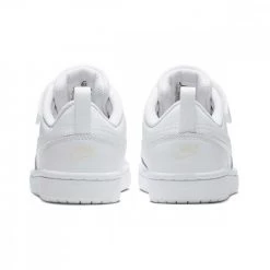 NIKE COURT BOROUGH LOW 2 BAMBINO Bianco -Offerta Economica Novità nike bq5451 nike court borough low 2 psv tutte sneaker bambino 043216901 100 3