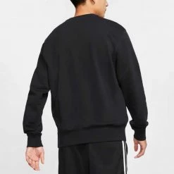 NIKE FELPA GIROCOLLO CLUB MINI LOGO Nero -Offerta Economica Novità nike bv2666 felpa girocollo club mini logo sport style uomo 040985701 010 4