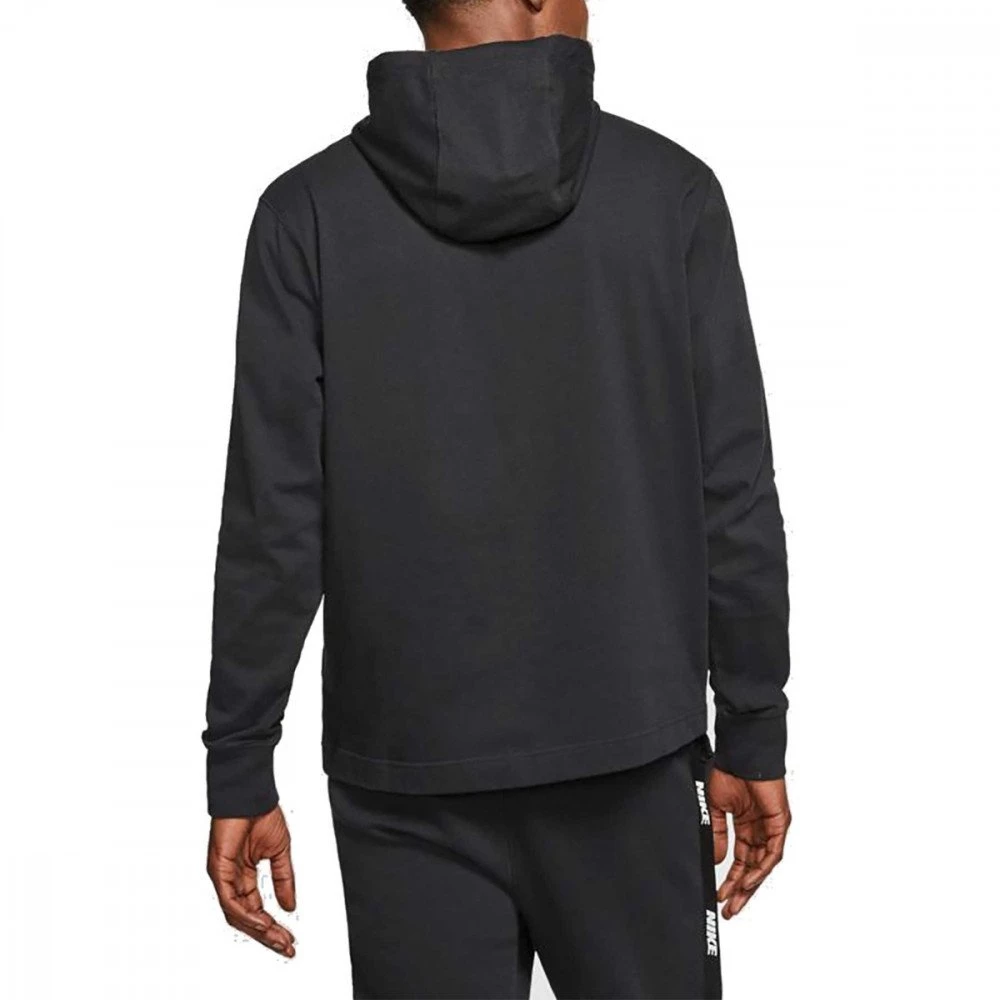 NIKE FELPA CON CAPPUCCIO CLUB JERSEY Nero 4 NIKE FELPA CON CAPPUCCIO CLUB JERSEY Nero - immagine 2