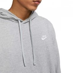 NIKE FELPA CON CAPPUCCIO CLUB JERSEY Grigio -Offerta Economica Novità nike bv2749 felpa con cappuccio club jersey sport style uomo 045007401 063 3