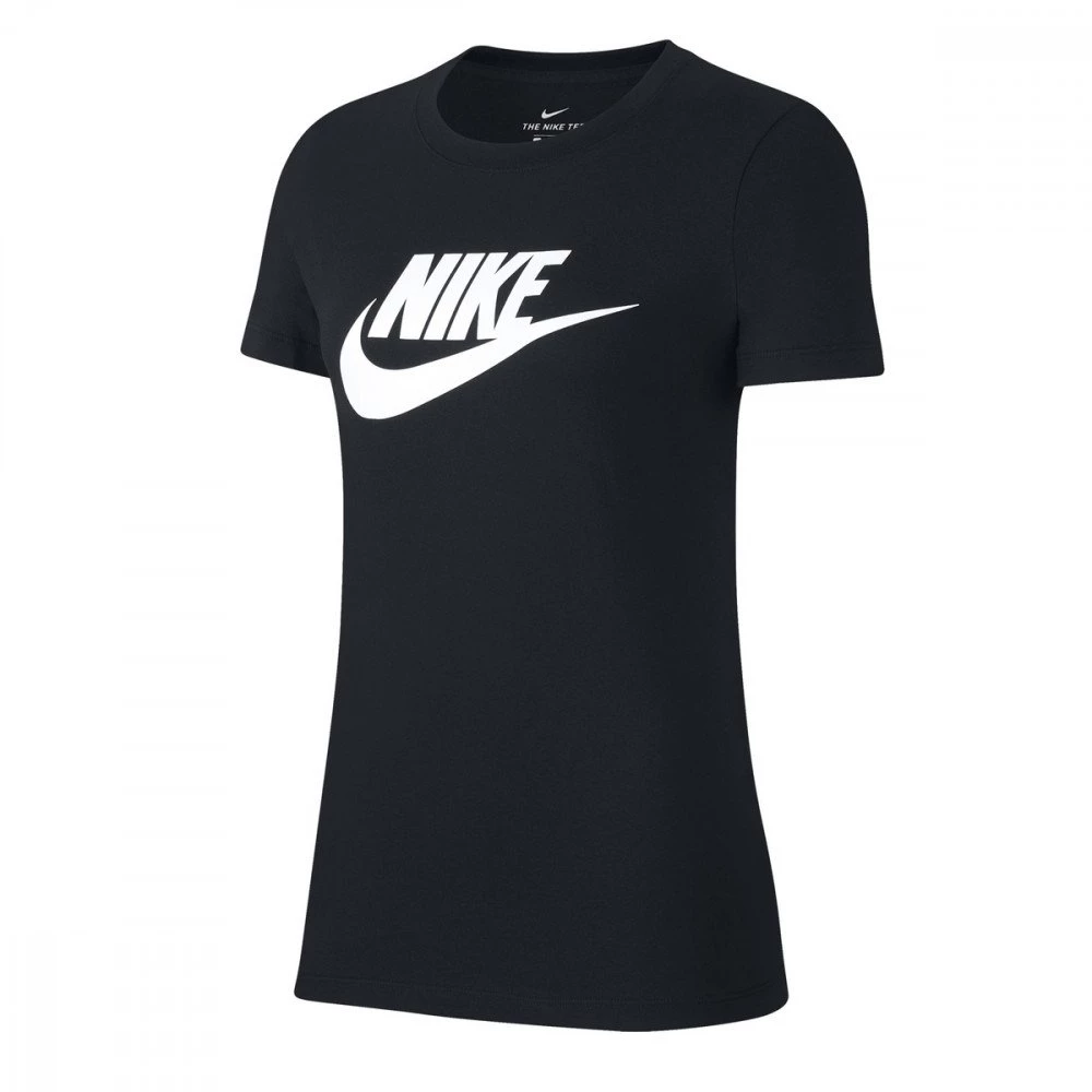 NIKE T-SHIRT ESSENTIAL LOGO DONNA Nero 3 NIKE T-SHIRT ESSENTIAL LOGO DONNA Nero
