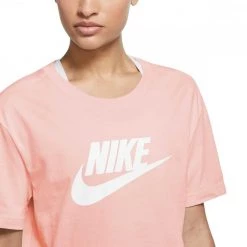 NIKE T-SHIRT CROP ESSENTIAL DONNA Rosa -Offerta Economica Novità nike bv6175 t shirt crop essential donna sport style donna 045003401 611 3