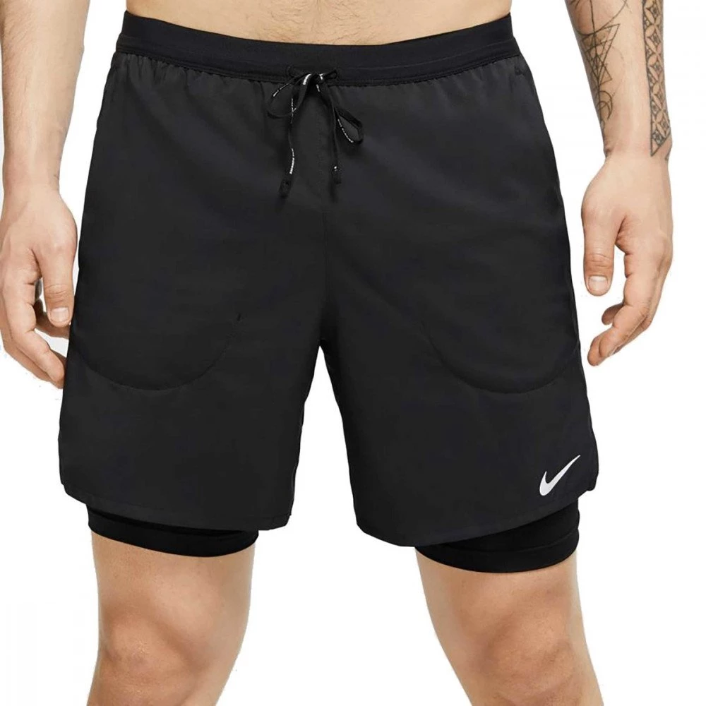 NIKE SHORT DRI-FIT FLEX STRIDE 2-IN-1 7" Nero 6 NIKE SHORT DRI-FIT FLEX STRIDE 2-IN-1 7" Nero - immagine 4