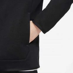 NIKE FELPA FULL ZIP CON CAPPUCCIO TECH FLEECE BAMBINO Nero -Offerta Economica Novità nike cu9223 felpa full zip con cappuccio tech fleece bambino abbigliamento bambino 040977501 010 6