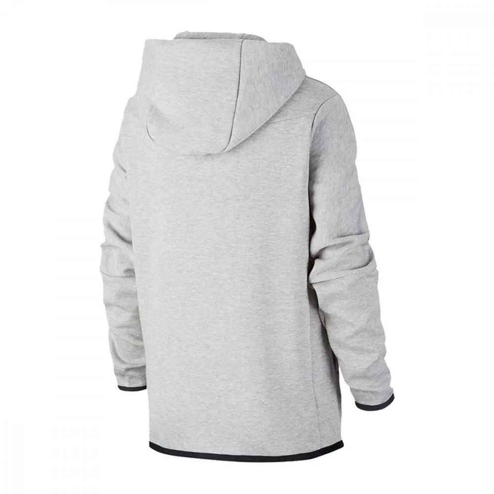 NIKE FELPA FULL ZIP CON CAPPUCCIO TECH FLEECE BAMBINO Grigio 4 NIKE FELPA FULL ZIP CON CAPPUCCIO TECH FLEECE BAMBINO Grigio - immagine 2