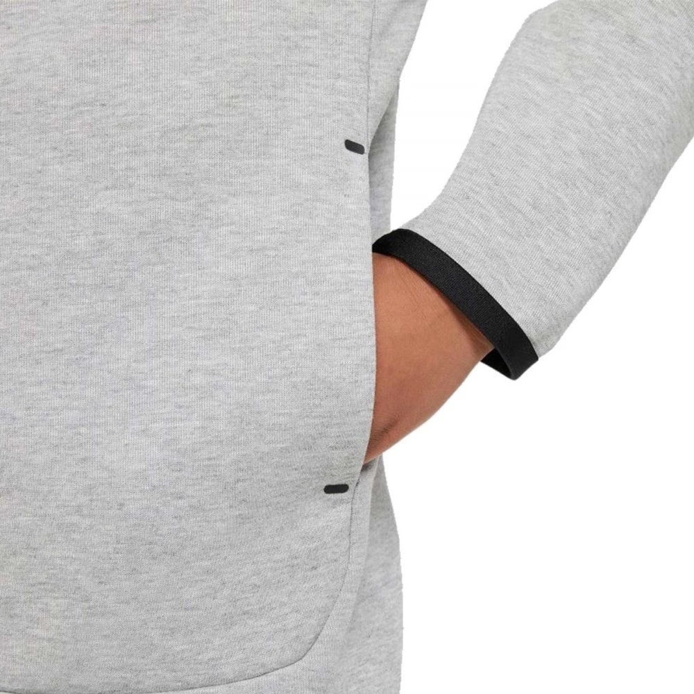 NIKE FELPA FULL ZIP CON CAPPUCCIO TECH FLEECE BAMBINO Grigio 7 NIKE FELPA FULL ZIP CON CAPPUCCIO TECH FLEECE BAMBINO Grigio - immagine 5