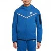 NIKE FELPA FULL ZIP CON CAPPUCCIO TECH FLEECE BAMBINO Royal -Offerta Economica Novità nike cu9223 felpa full zip con cappuccio tech fleece bambino abbigliamento bambino 044519401 407 1