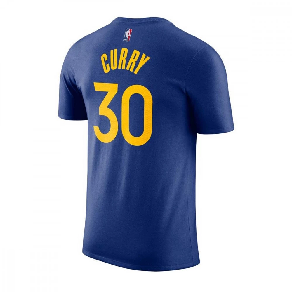 NIKE T-SHIRT NAME NUMBER CURRY WARRIORS Royal 4 NIKE T-SHIRT NAME NUMBER CURRY WARRIORS Royal - immagine 2