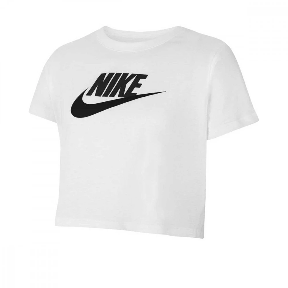 NIKE T-SHIRT CROP FUTURA BAMBINA Bianco 3 NIKE T-SHIRT CROP FUTURA BAMBINA Bianco