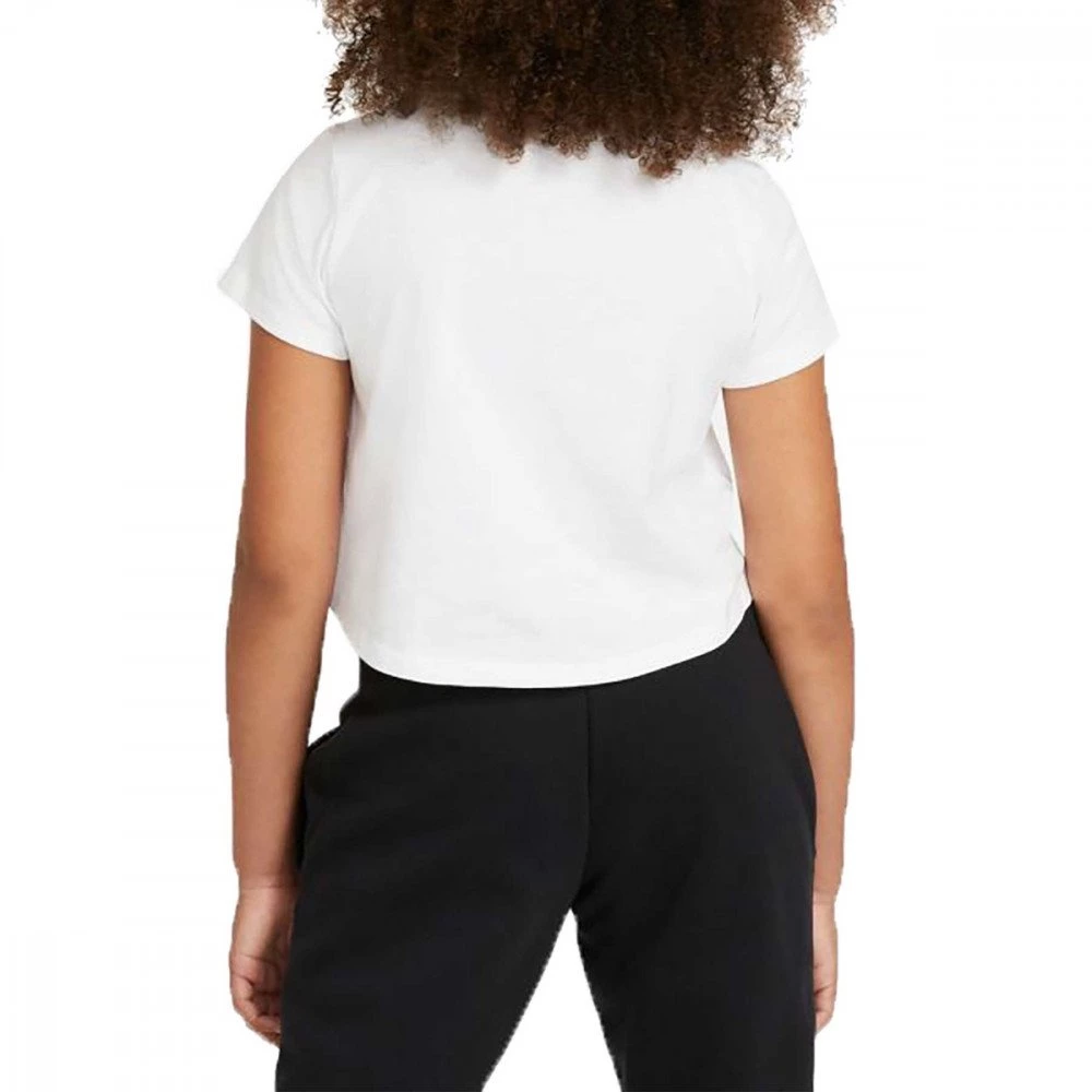 NIKE T-SHIRT CROP FUTURA BAMBINA Bianco 6 NIKE T-SHIRT CROP FUTURA BAMBINA Bianco - immagine 4