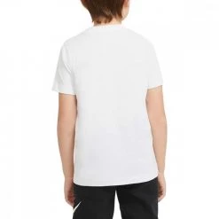 NIKE T-SHIRT SWOOSH BAMBINO Bianco -Offerta Economica Novità nike dc7796 t shirt swoosh bambino abbigliamento bambino 045333901 100 2