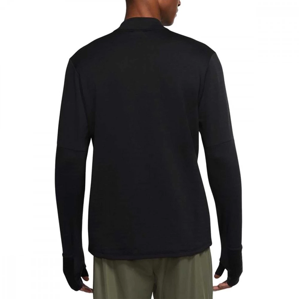 NIKE MAGLIA MANICA LUNGA MEZZA ZIP THERMA-FIT REPEL Nero 4 NIKE MAGLIA MANICA LUNGA MEZZA ZIP THERMA-FIT REPEL Nero - immagine 2