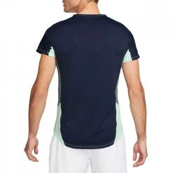 T-SHIRT NIKECOURT DRI-FIT SLAM Blu, Verde -Offerta Economica Novità nike dd8431 t shirt nikecourt dri fit slam abbigliamento tennis uomo 045236101 379 2