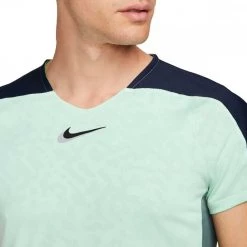 T-SHIRT NIKECOURT DRI-FIT SLAM Blu, Verde -Offerta Economica Novità nike dd8431 t shirt nikecourt dri fit slam abbigliamento tennis uomo 045236101 379 3