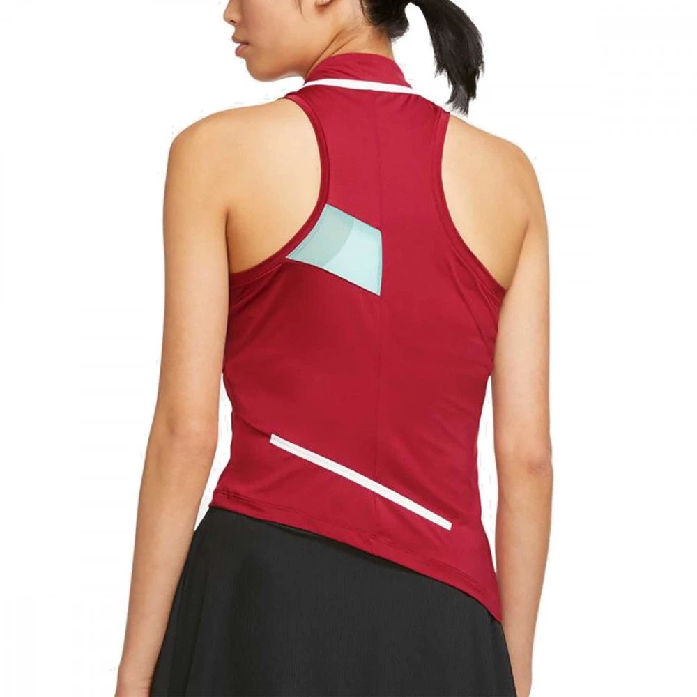 CANOTTA NIKECOURT DONNA Bordeaux 4 CANOTTA NIKECOURT DONNA Bordeaux - immagine 2