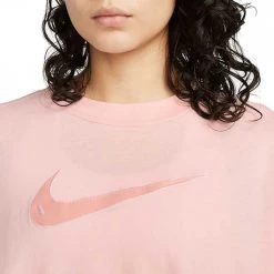 NIKE T-SHIRT SWOOSH DONNA Rosa -Offerta Economica Novità nike dm6211 t shirt swoosh donna sport style donna 045003801 611 3