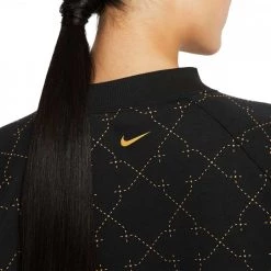 NIKE FELPA GIROCOLLO CROP NOVELTY DONNA Nero -Offerta Economica Novità nike dm7280 felpa girocollo crop novelty donna abbigliamento training e palestra donna 044575601 010 4