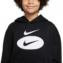 NIKE FELPA CON CAPPUCCIO CORE BAMBINO Nero -Offerta Economica Novità nike dm8097 felpa con cappuccio core bambino abbigliamento bambino 044519701 010 3