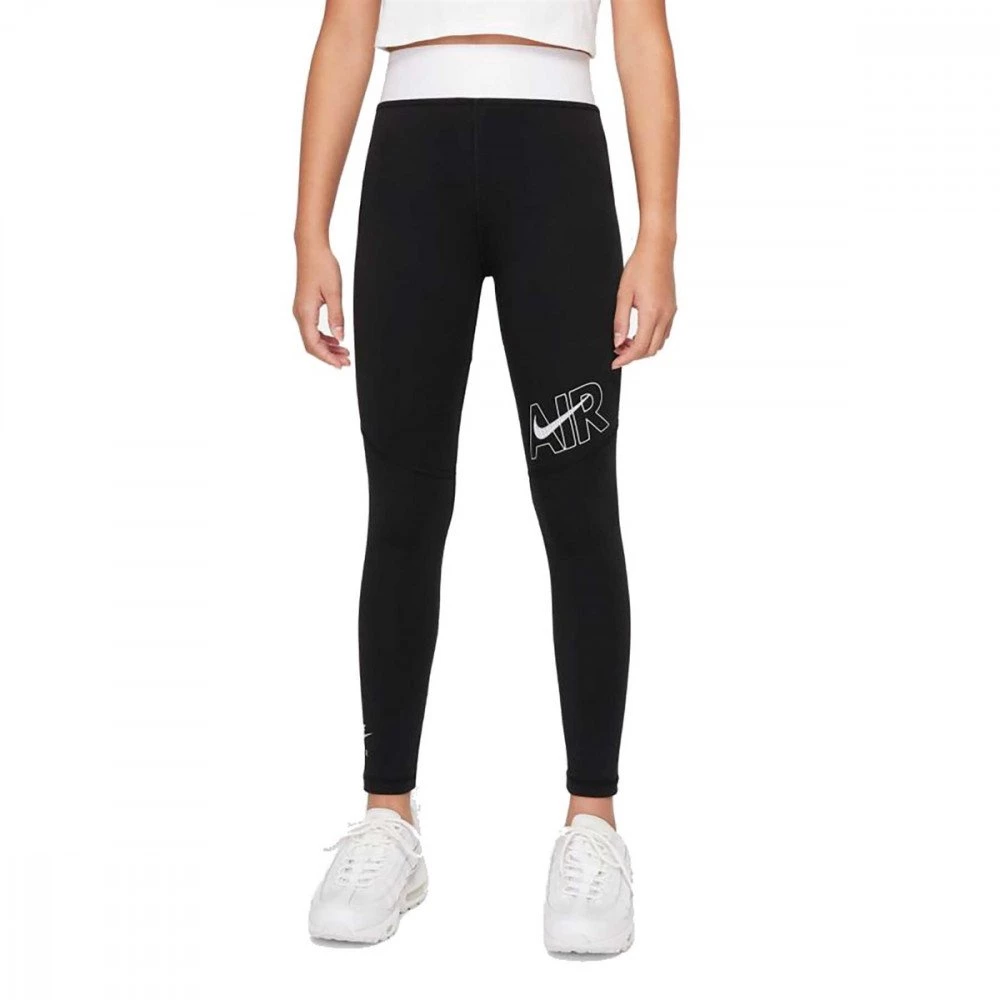 NIKE LEGGINGS AIR ESSENTIALS BAMBINA Nero 3 NIKE LEGGINGS AIR ESSENTIALS BAMBINA Nero