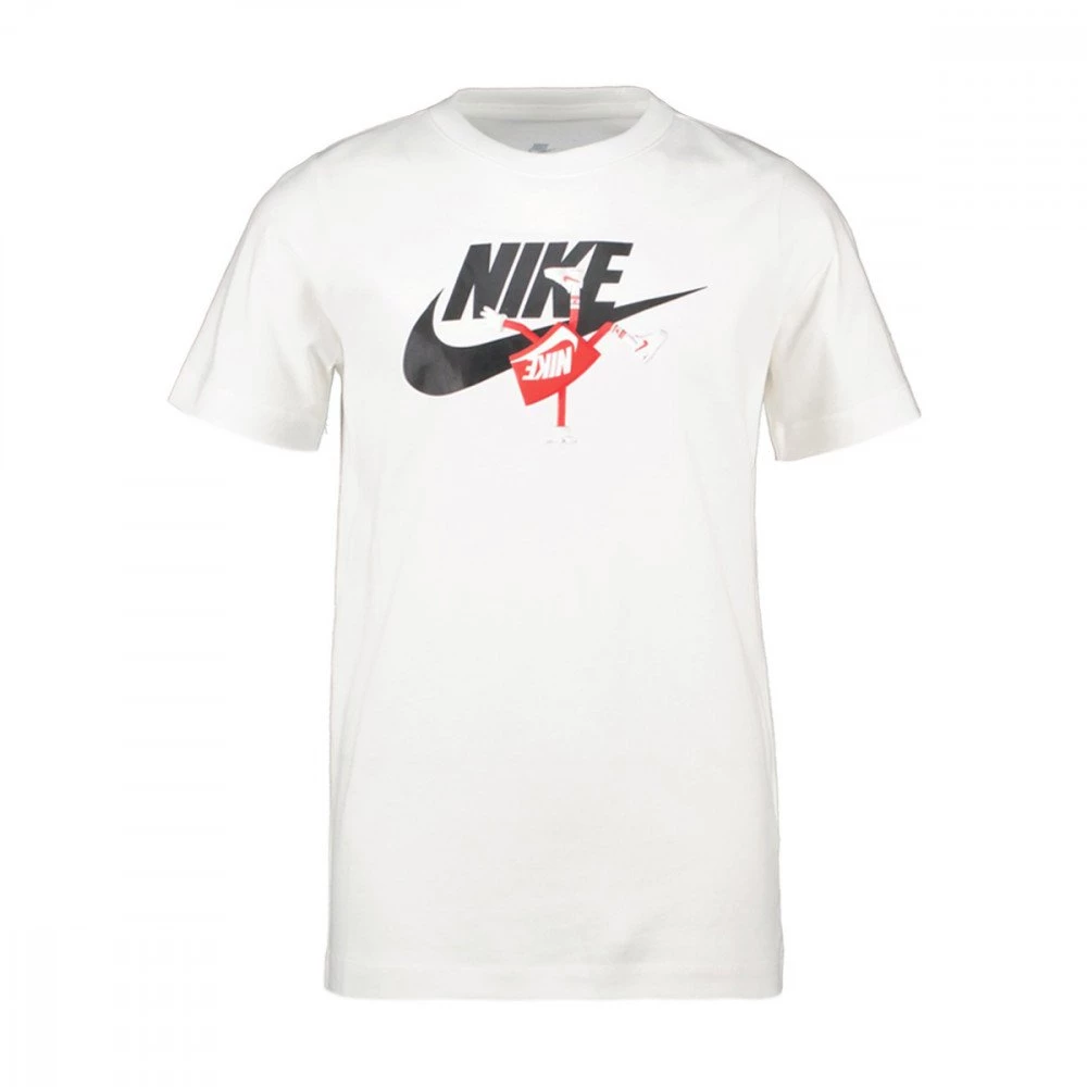 NIKE T-SHIRT FUTURA BOXY BAMBINO Bianco 3 NIKE T-SHIRT FUTURA BOXY BAMBINO Bianco
