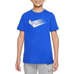 NIKE T-SHIRT BRANDMARK BAMBINO Royal
