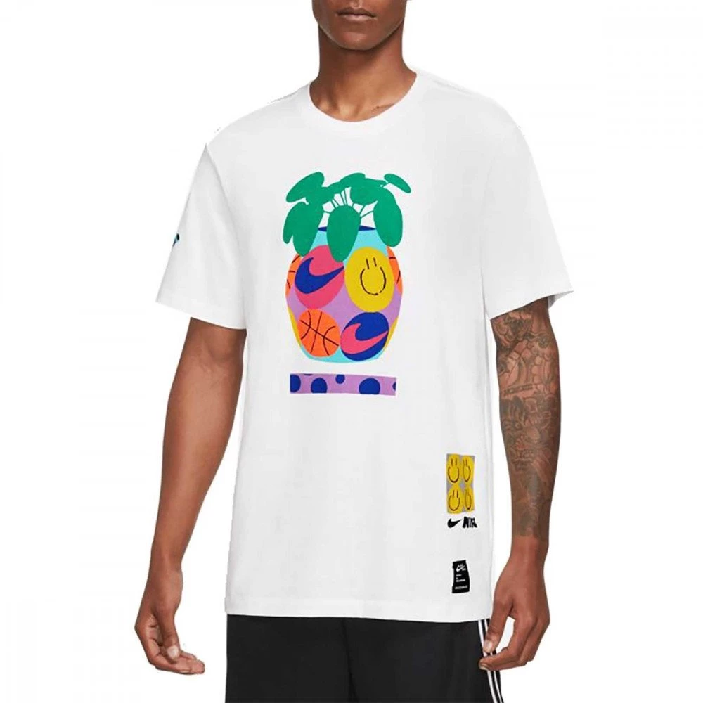 NIKE T-SHIRT BASKET A.I.R. Bianco 3 NIKE T-SHIRT BASKET A.I.R. Bianco