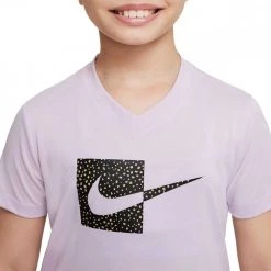 NIKE T-SHIRT ANIMAL PRINT BAMBINA Viola -Offerta Economica Novità nike dq4377 t shirt animal print bambina abbigliamento bambino 045001601 530 3
