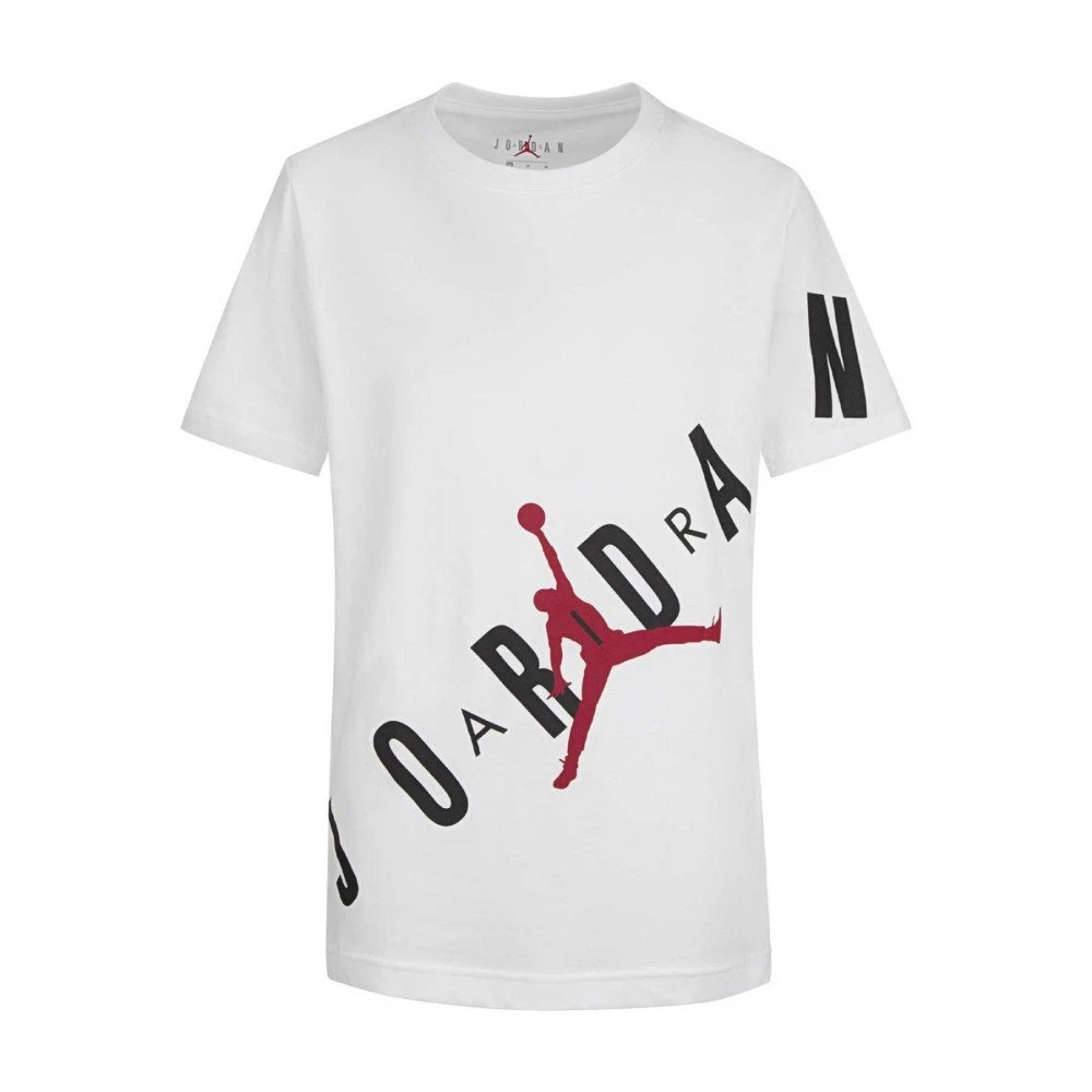 NIKE JORDAN T-SHIRT JORDAN STRETCH BAMBINO Bianco 3 NIKE JORDAN T-SHIRT JORDAN STRETCH BAMBINO Bianco