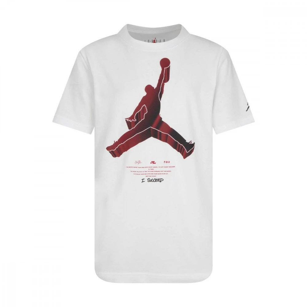 NIKE JORDAN T-SHIRT JUMPMAN X NIKE BAMBINO Bianco 3 NIKE JORDAN T-SHIRT JUMPMAN X NIKE BAMBINO Bianco