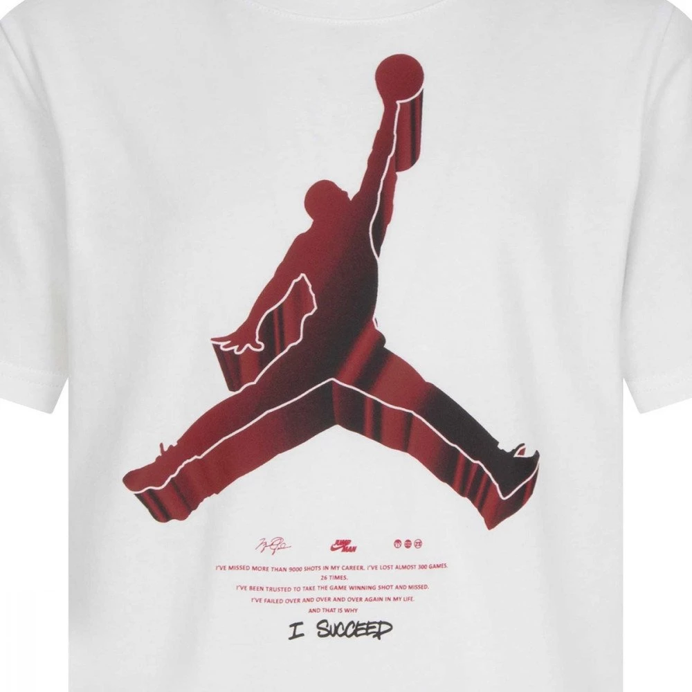 NIKE JORDAN T-SHIRT JUMPMAN X NIKE BAMBINO Bianco 6 NIKE JORDAN T-SHIRT JUMPMAN X NIKE BAMBINO Bianco - immagine 4