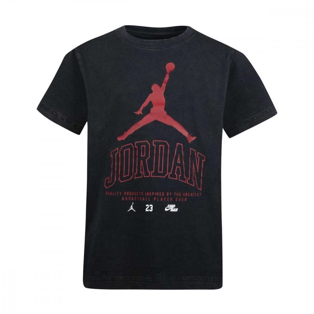 NIKE JORDAN T-SHIRT NO LOOK BAMBINO Nero 2 NIKE JORDAN T-SHIRT NO LOOK BAMBINO Nero