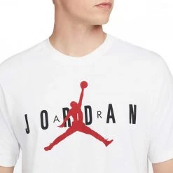 NIKE JORDAN T-SHIRT LOGO AIR Bianco -Offerta Economica Novità nike jordan ck4212 t shirt logo air sport style uomo 044998301 103 3