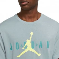 NIKE JORDAN T-SHIRT LOGO AIR Azzurro -Offerta Economica Novità nike jordan ck4212 t shirt logo air sport style uomo 044998401 392 3