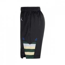 NIKE JORDAN SHORT STATEMENT BUCKS Nero 6 NIKE JORDAN SHORT STATEMENT BUCKS Nero -Offerta Economica Novità nike jordan cv9567 bermuda nba jordan milwaukee bucks squadre basket uomo 041287401 010 2