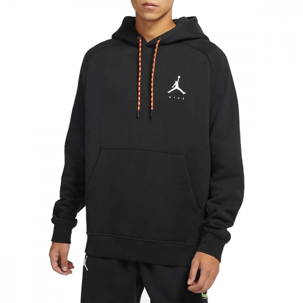 NIKE JORDAN FELPA CON CAPPUCCIO JUMPMAN Nero