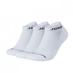 NIKE JORDAN CALZE JUMPMAN NO-SHOW 3 PACK Bianco