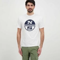 NORTH SAILS T-SHIRT MACRO LOGO Bianco -Offerta Economica Novità north sails 692792000 t shirt macro logo casual uomo 045023401 0101 3