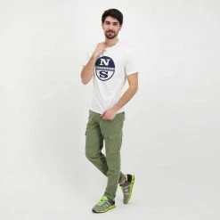 NORTH SAILS T-SHIRT MACRO LOGO Bianco -Offerta Economica Novità north sails 692792000 t shirt macro logo casual uomo 045023401 0101 6