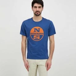 NORTH SAILS T-SHIRT MACRO LOGO Blu -Offerta Economica Novità north sails 92792000 t shirt macro logo casual uomo 045023601 0787 2