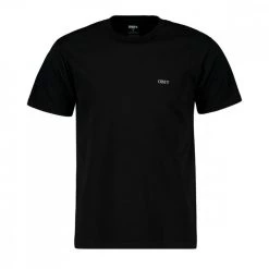 T SHIRT OBEY MICRO NOVEL ORGANIC PIGMENT DYED TEE Nero