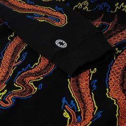 FELPA CON CAPPUCCIO OCTOPUS MORE FIRE Nero 7 FELPA CON CAPPUCCIO OCTOPUS MORE FIRE Nero -Offerta Economica Novità octopus 21sosh05 felpa c capp more fire street style uomo 042215501 black 3
