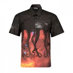 CAMICIA MANICA CORTA OCTOPUS GALAXY Nero