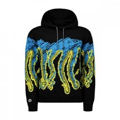 FELPA CON CAPPUCCIO OCTOPUS DRAFT Nero