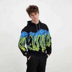 FELPA CON CAPPUCCIO OCTOPUS DRAFT Nero -Offerta Economica Novità octopus 22sosh11 felpa con cappuccio octopus draft street style uomo 044742401 black 5