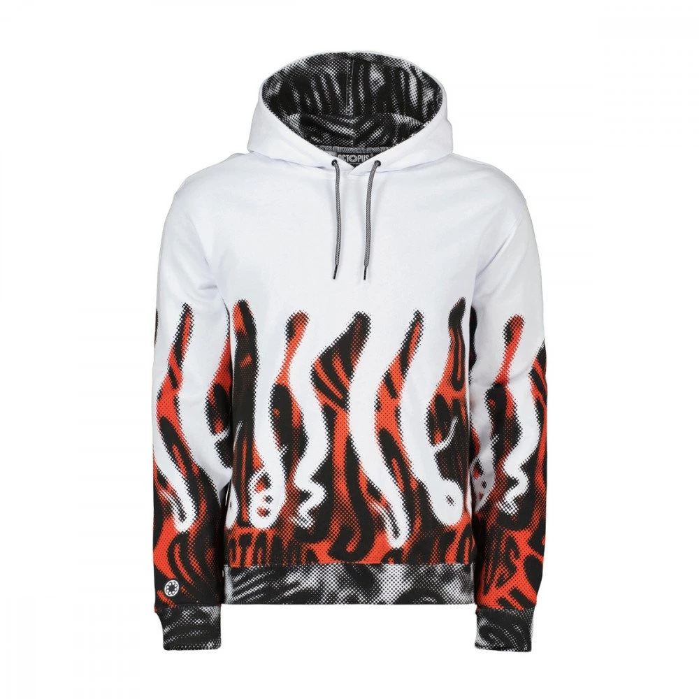 FELPA C/CAPP OCTOPUS HALF TONE Bianco 3 FELPA C/CAPP OCTOPUS HALF TONE Bianco