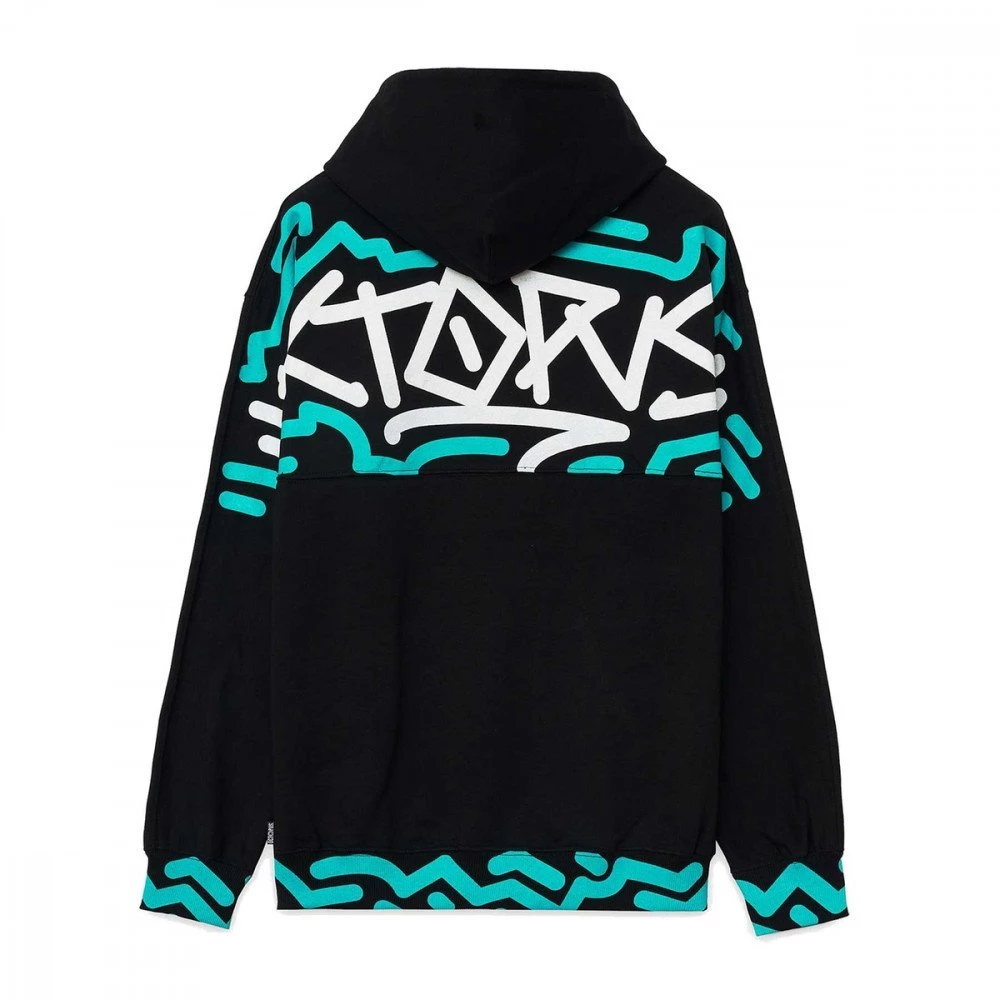 FELPA CON CAPPUCCIO OCTOPUS TAG Nero - immagine 2