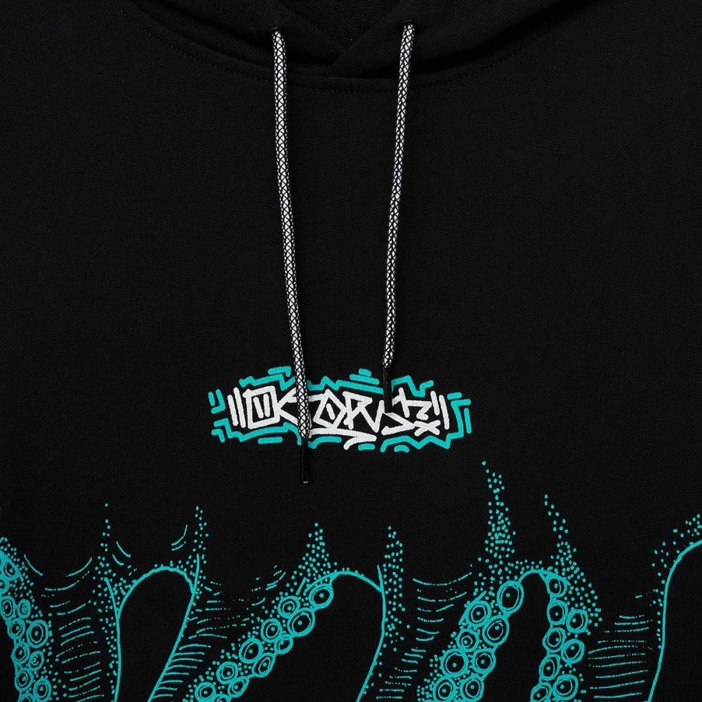 FELPA CON CAPPUCCIO OCTOPUS TAG Nero - immagine 3