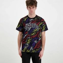 T-SHIRT OCTOPUS DECO Nero -Offerta Economica Novità octopus 22sots09 t shirt octopus deco street style uomo 044743801 black 3