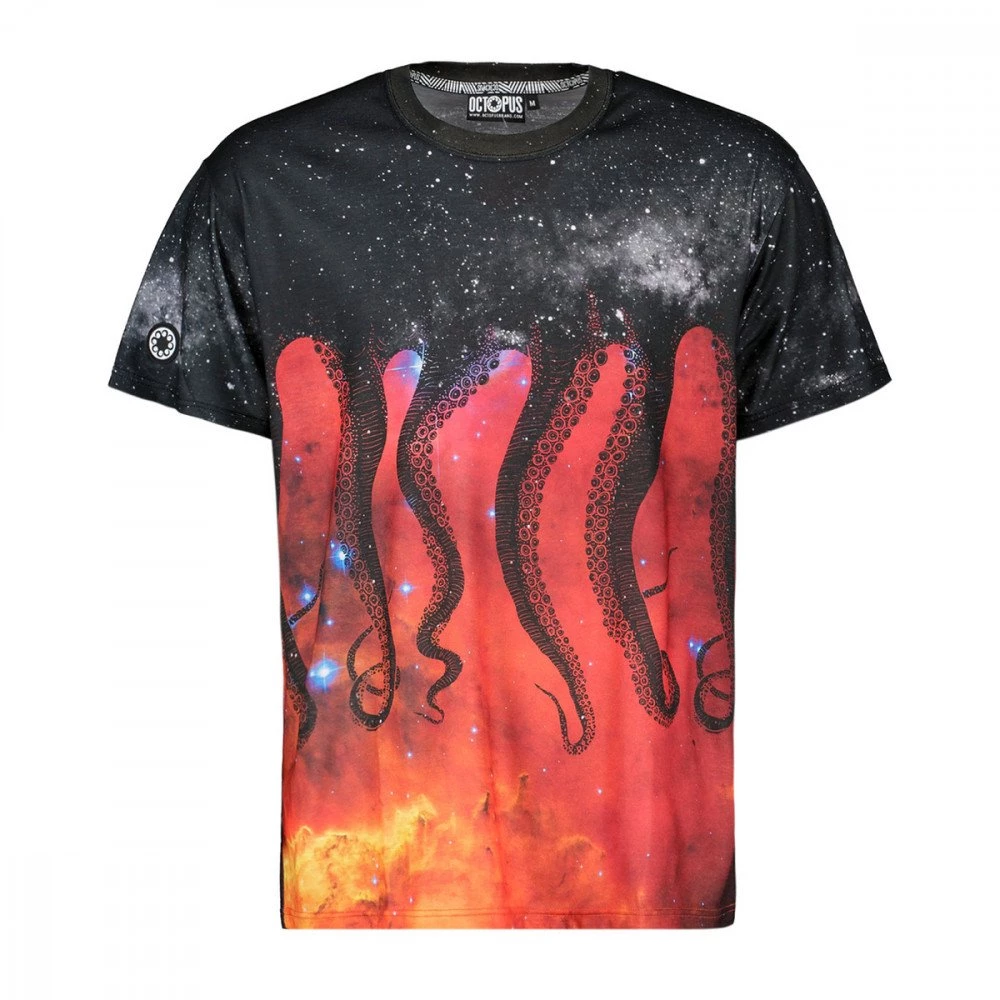 T-SHIRT OCTOPUS GALAXY Nero 3 T-SHIRT OCTOPUS GALAXY Nero