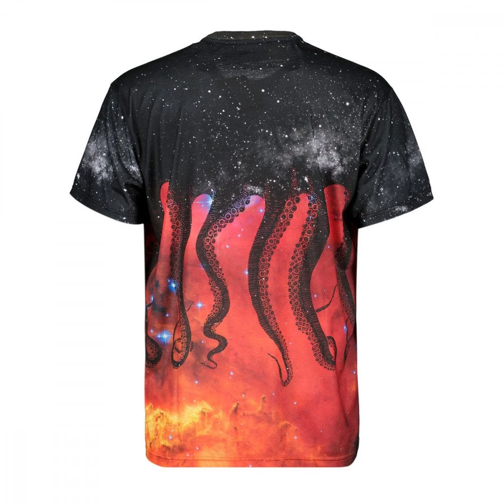 T-SHIRT OCTOPUS GALAXY Nero 4 T-SHIRT OCTOPUS GALAXY Nero - immagine 2